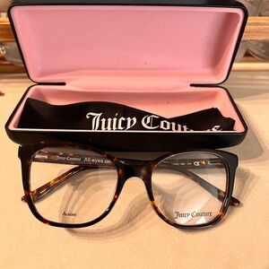 Juicy Couture Brown Tortoiseshell Glasses